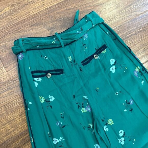 Free People size 0 Bennie Floral Printed Trouser Pants Wide Leg - Picture 6 of 8